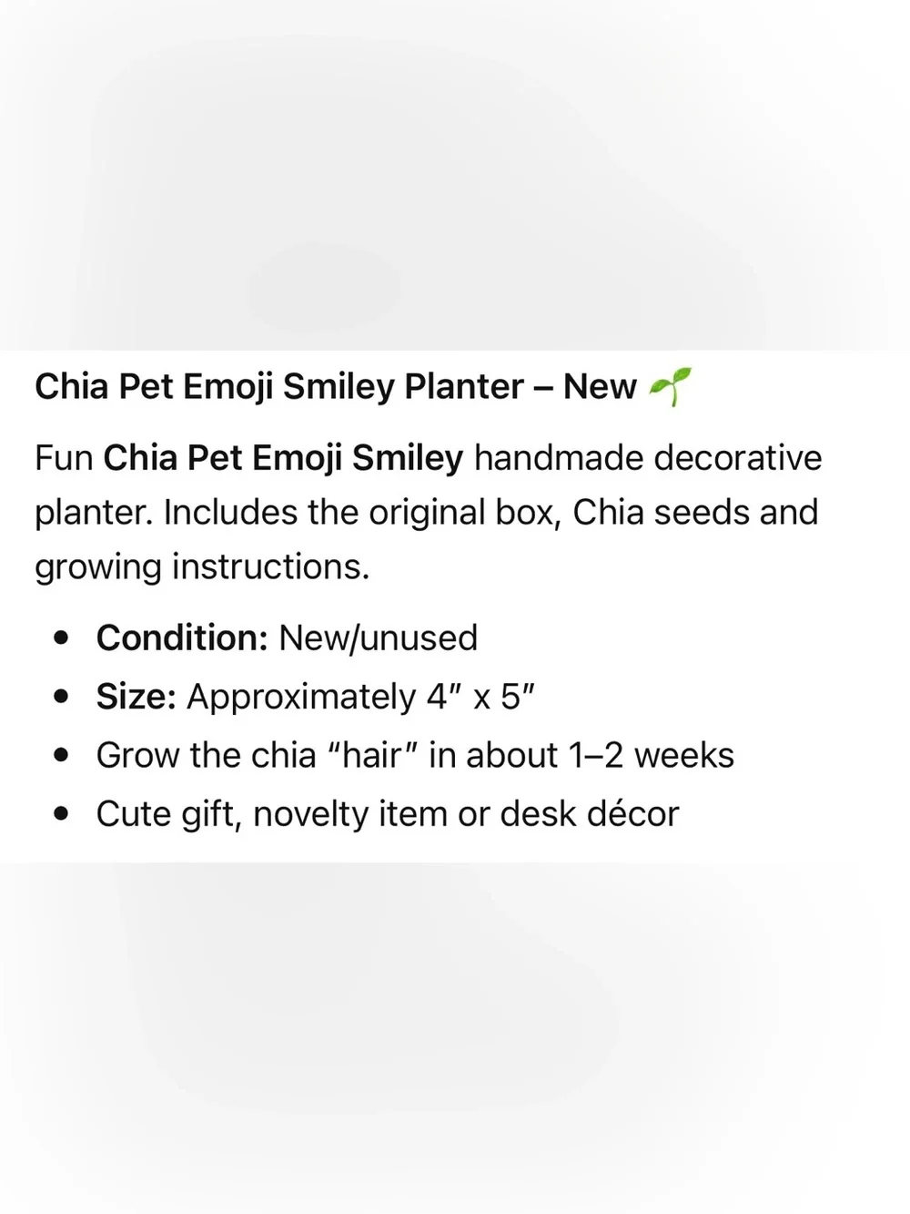 Emoji Smiley Handmade Decorative Planter - Yellow